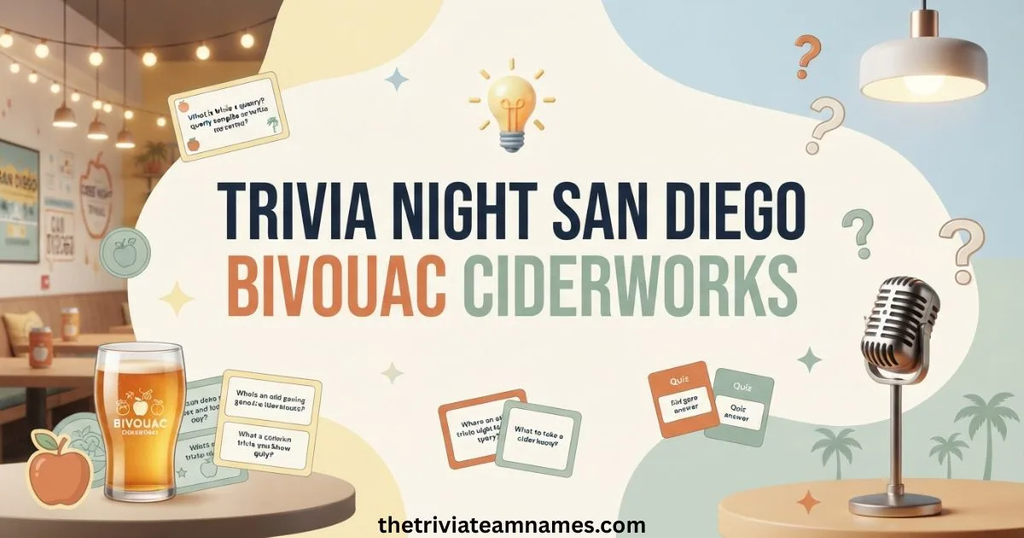 Trivia Night San Diego Bivouac Ciderworks