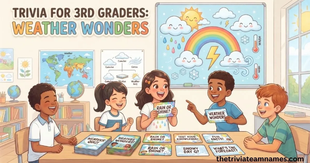 Trivia for 3rd Graders Weather Wonders