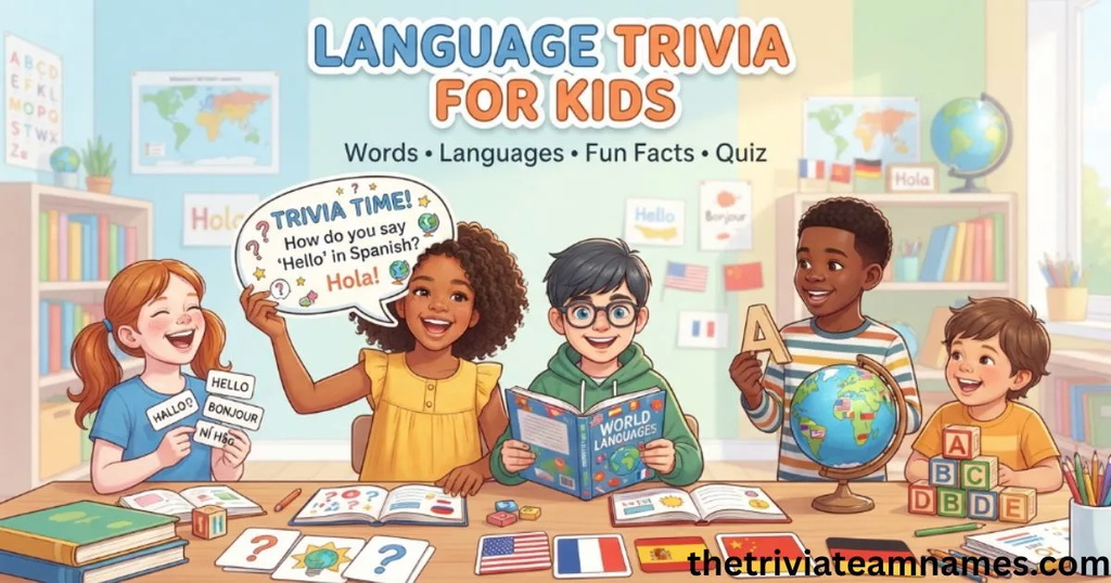 Language trivia for kids