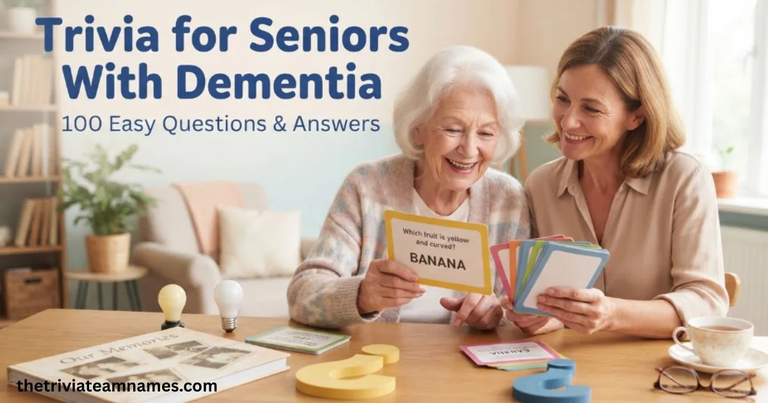 Trivia for Seniors With Dementia