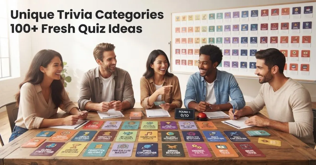 Trivia Question Topics Unique Trivia Categories 100+ Fresh Quiz Ideas
