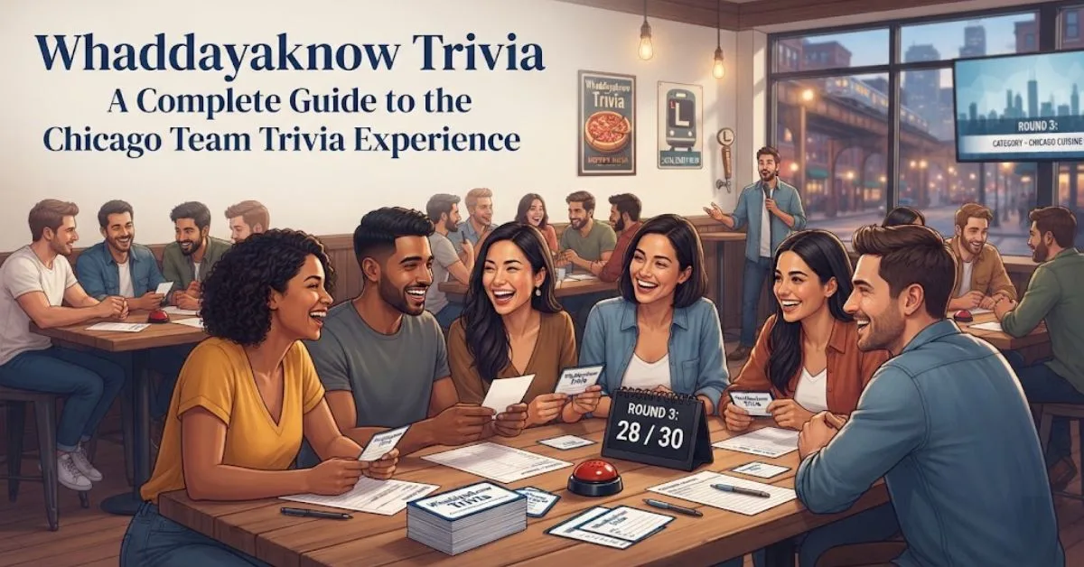 "The Chicago skyline featuring the Willis Tower illuminated at night, representing the Whaddayaknow Trivia guide for Chicago teams."